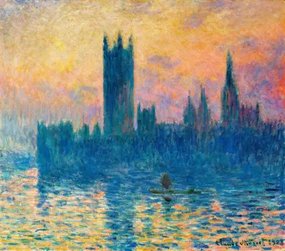 The Houses of Parliament, Sunset by Claude Monet